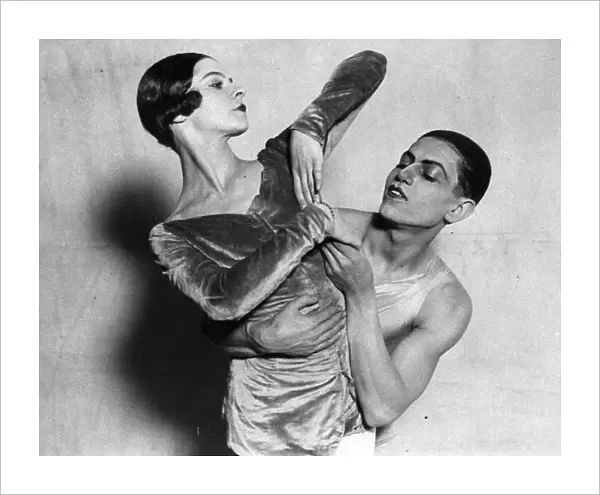Alice Nikitina and Serge Lifar, Russian ballet dancers, 1924