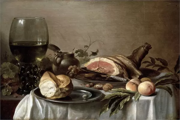 Breakfast with Ham, 1647. Artist: Pieter Claesz