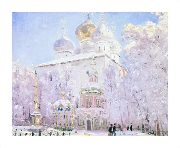 Winter in the Trinity Sergius Lavra in Sergiev Posad, c1910. Artist: Nikolay Dubovskoy