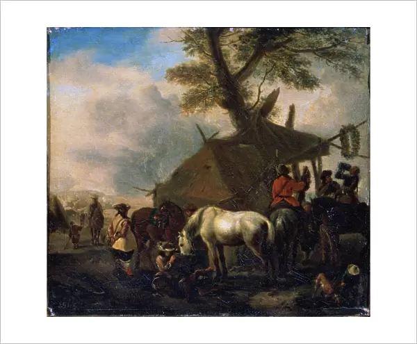 The Watering Place, 17th century. Artist: Philips Wouwerman