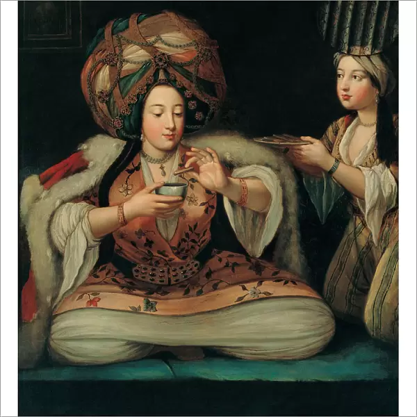 Enjoying Coffee, Early 18th cen Artist: French master