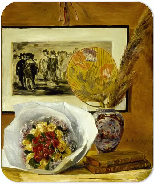 Still Life with Bouquet, 1871. Artist: Renoir, Pierre Auguste (1841-1919)