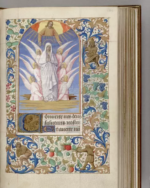 The Assumption of the Virgin (Book of Hours), 1450-1499. Artist: Fouquet, Jean (workshop)
