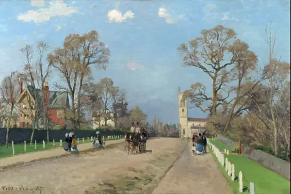 The Avenue, Sydenham, 1871. Artist: Pissarro, Camille (1830-1903)