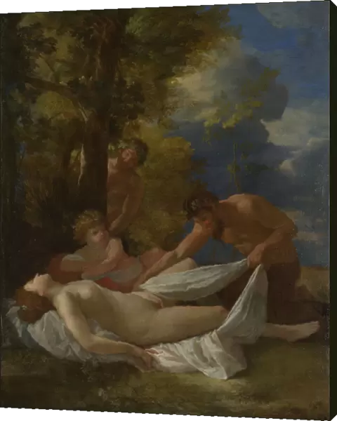 Nymph with Satyrs, ca 1627. Artist: Poussin, Nicolas (1594-1665)