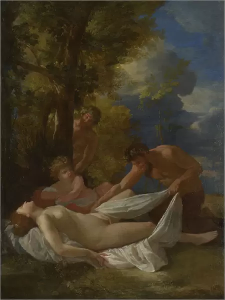 Nymph with Satyrs, ca 1627. Artist: Poussin, Nicolas (1594-1665)