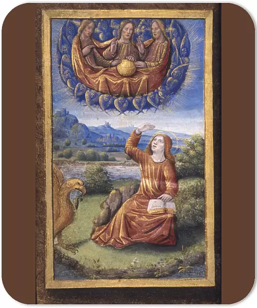 The Holy Trinity (from Lettres batardes), ca 1490-1510. Artist: Poyet, Jean (active 1483-1497)