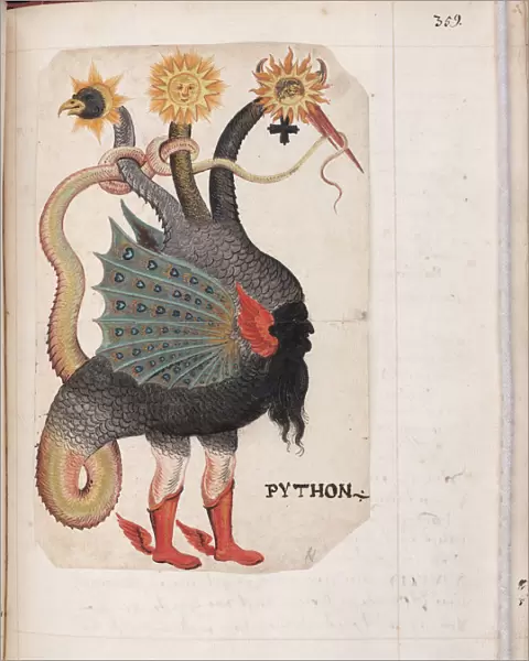 Python (from: Alchemical and Rosicrucian Compendium), ca 1760. Artist: German master