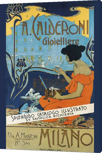 Jeweller A. Calderoni (A. Calderoni Gioielliere), Milano, 1898. Artist: Hohenstein, Adolfo (1854-1928)