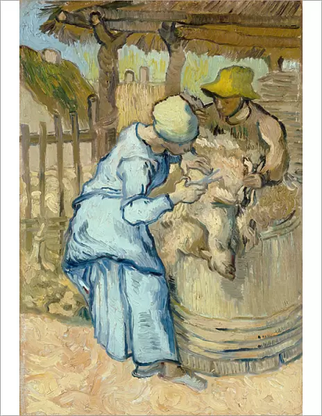 The sheep-shearer (after Millet), 1889. Artist: Gogh, Vincent, van (1853-1890)