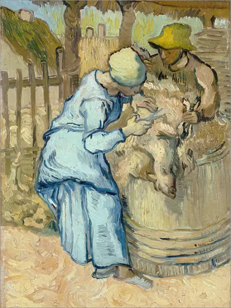 The sheep-shearer (after Millet), 1889. Artist: Gogh, Vincent, van (1853-1890)