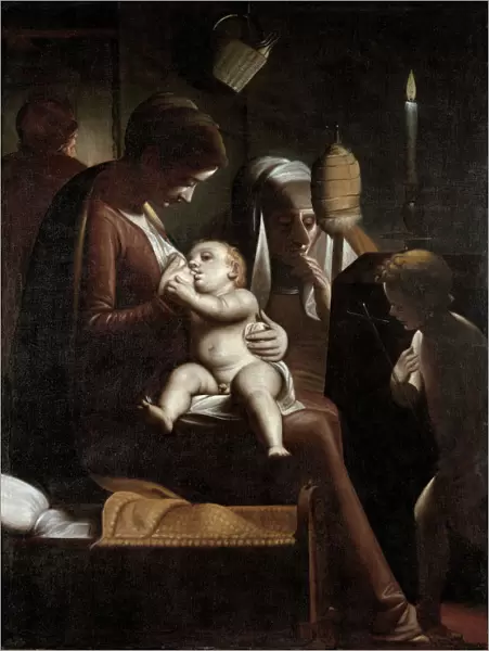 Madonna of the Candle, 1570-1575. Artist: Cambiaso (Cambiasi), Luca (1527-1585)