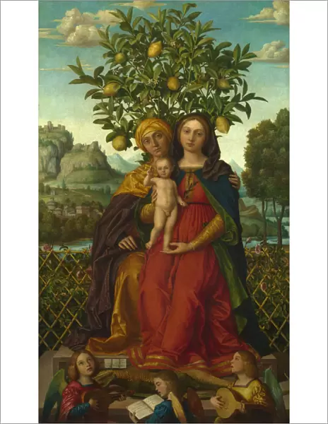The Virgin and Child with Saint Anne, ca 1510-1520. Artist: Girolamo dai Libri (1474-1555)