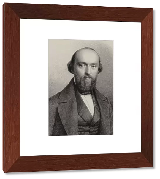 Portrait of the composer Friedrich Burgmuller (1806-1874), 1850