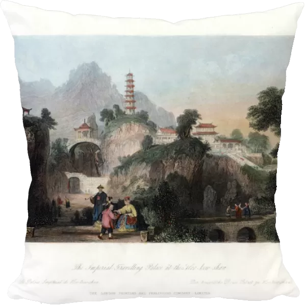 The Imperial Travelling Palace at the Hoo-Kew-Shan, China, c1840. Artist: J Sands