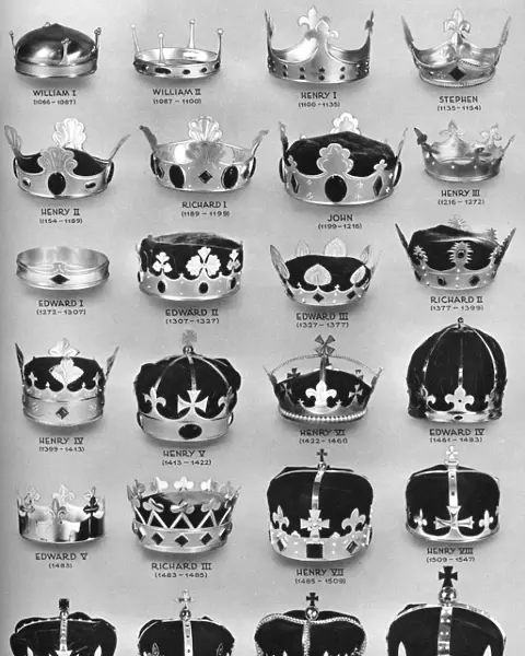 The crowns of English sovereigns from William the Conqueror to Charles I, 1937