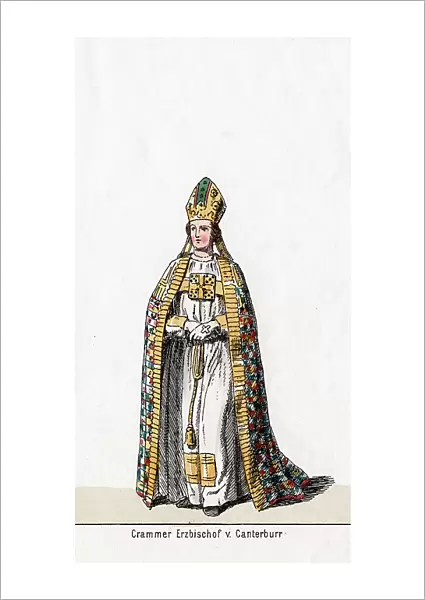 Thomas Cranmer, costume design for Shakespeares play, Henry VIII, 19th century