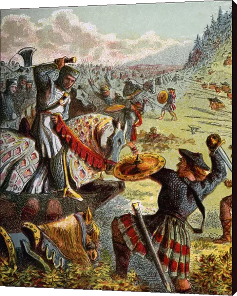 Edward I Attacks Scotland, (c1850)
