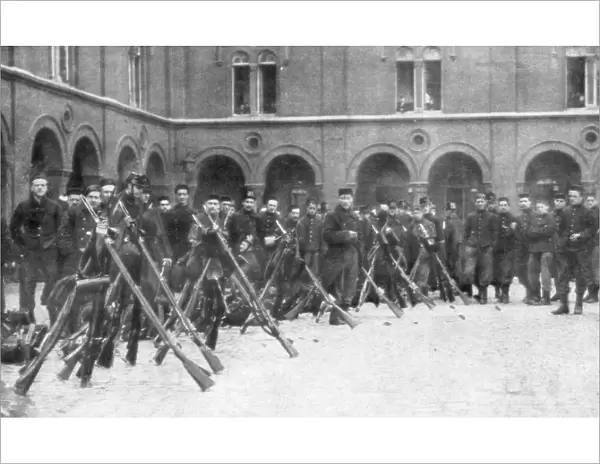 Belgian soldiers of the 9th Mixed Brigade, Battle of Liege, Belgium, 5-16 August 1914