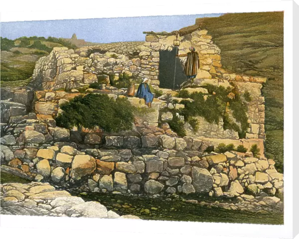 The Well of En-Rogel, Jerusalem, c1870. Artist: W Dickens