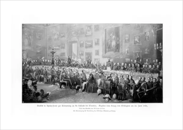Banquet commemorating the victory at Waterloo, 1836 (1900)