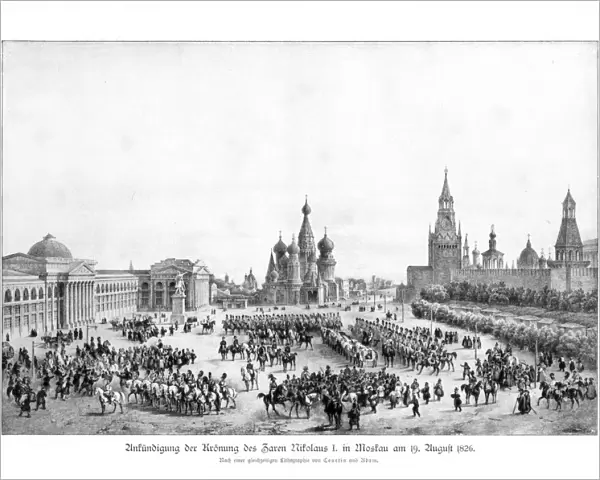 Tsar Nicholas I of Russia in Moscow, 19 August 1826 (1900)