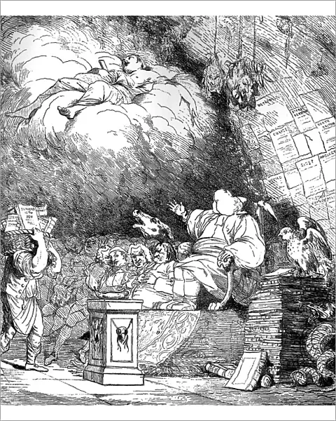 The Reviewers Cave, 1765. Artist: Mortimer