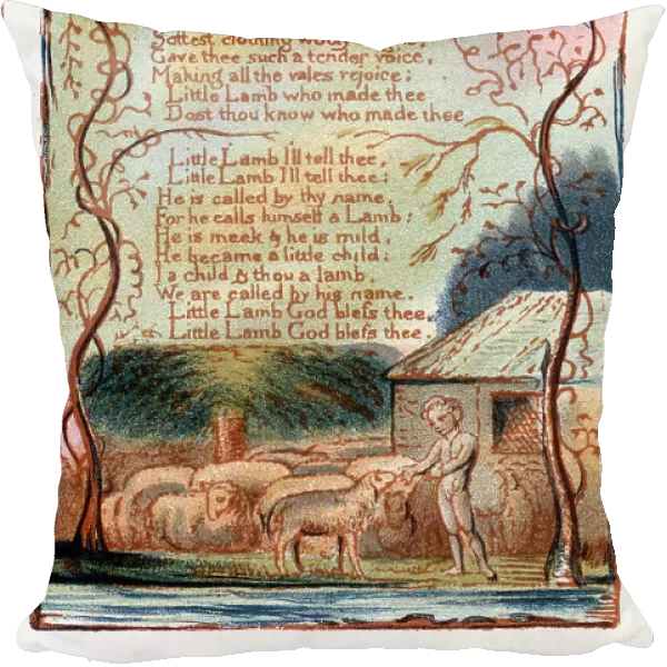 The Lamb, illustration from Songs of Innocence and of Experience. c1770-1820. Artist: William Blake