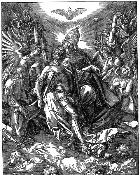 The Holy Trinity, 1511, (1936). Artist: Albrecht Durer