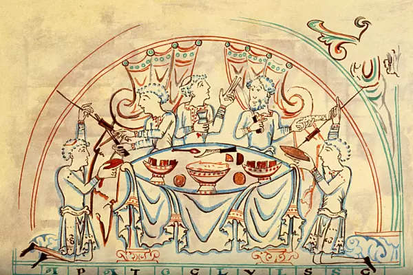 A banquet, 11th century (1892)