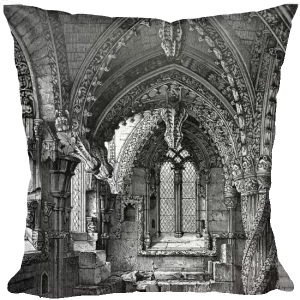 South-east corner of the Lady Chapel, Rosslyn Chapel, Scotland, 1893