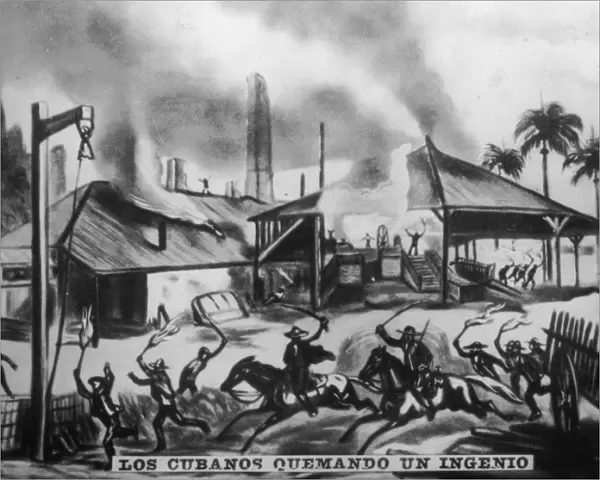 Cubans Burning Refineries, (1870s), 1920s