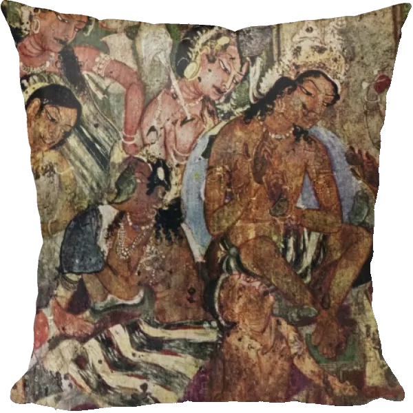 Wall painting from the Caves of Ajanta of Raja Mahajanaka, c480