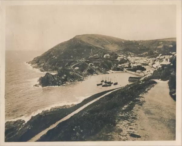 Polperro from Talland Cliff Path, 1927