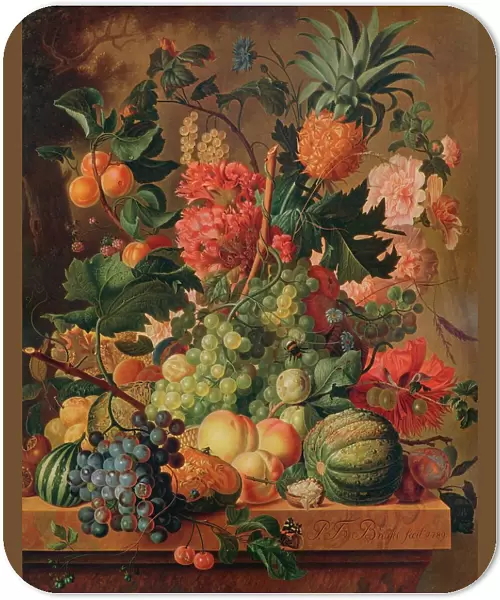 Fruit and Flowers, 1789, (1938). Artist: Paul Theodor van Brussel