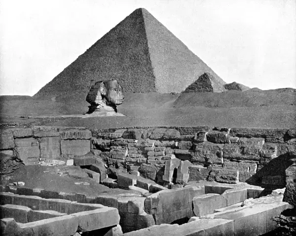 The Pyramids and Sphinx, Egypt, 1893. Artist: John L Stoddard