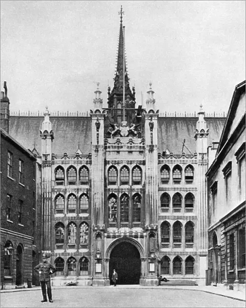 Gateway of the Guildhall, London, 1926-1927. Artist: McLeish