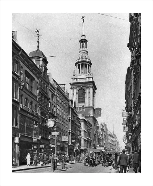The spire of Bow Church, London, 1926-1927. Artist: McLeish
