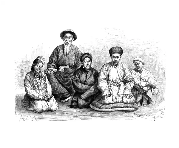 Dungans and Taranchis, types and costumes, c1890