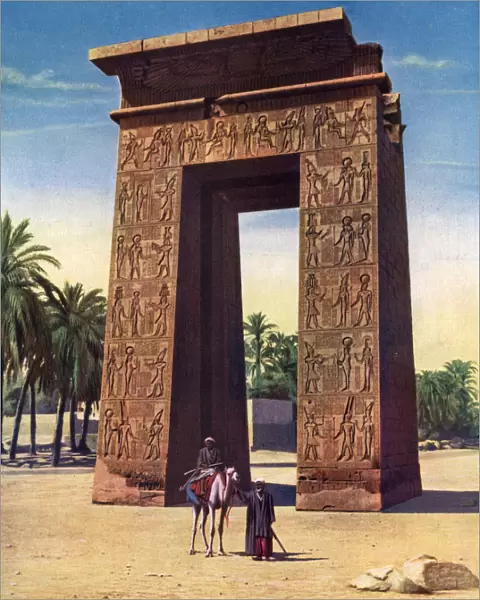 Propylon of the third Ptolemy at Karnak, Egypt, 1933-1934
