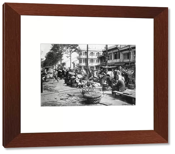 Market, Cholon, Saigon, Vietnam, 20th century(?)