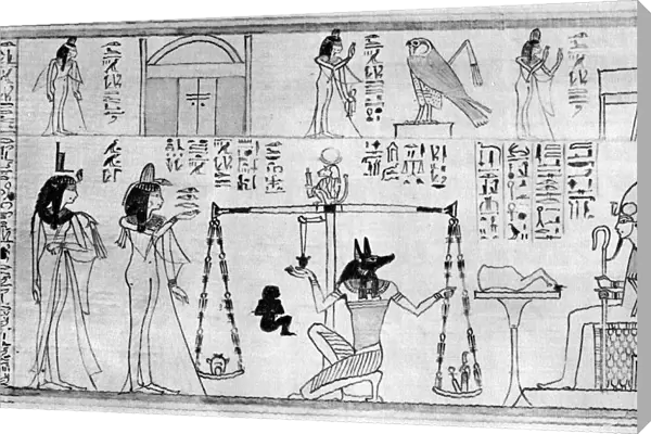 Judgement of the Dead, from the Temple of Deir-el-Bahari, Egypt, c1025 BC (1936)