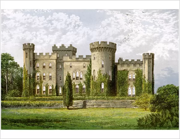 Cholmondeley Castle, Cheshire, home of the Marquis of Cholmondeley, c1880