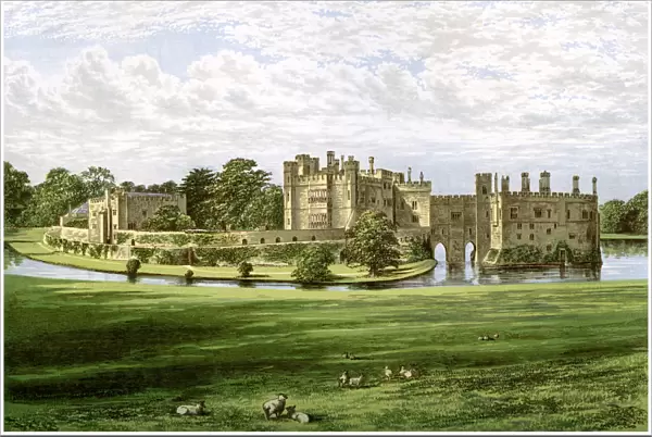 Leeds Castle, Kent, home of the Wykeham-Martin family, c1880