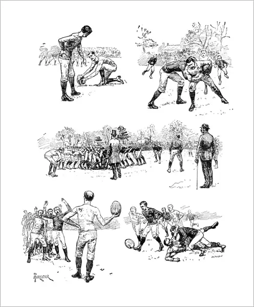 Football Sketches, 1887