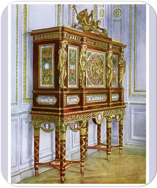 Jewel cabinet of Marie Antoinette, Versailles, France, 1911-1912. Artist: Edwin Foley