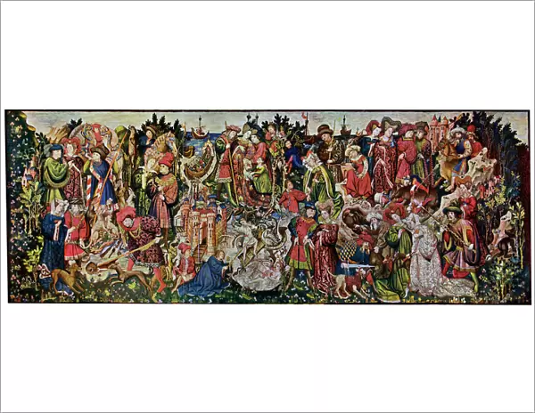 The Chatsworth Hunting Tapestries, first of the series, 1930