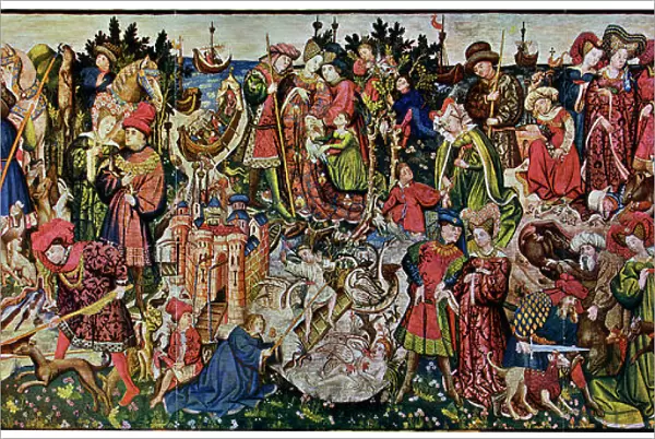 The Chatsworth Hunting Tapestries, first of the series, 1930