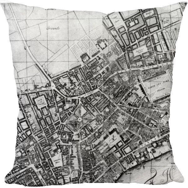 Plan of the parish of St Giles, London, 1907
