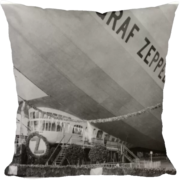 Launch ceremony for Zeppelin LZ127 Graf Zeppelin, Friedrichshafen, Germany, 9th July 1928 (1933)